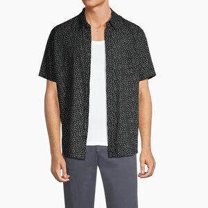 Rails Carson Short-Sleeve Shirt Casual Button Down Flower Cart Onyx